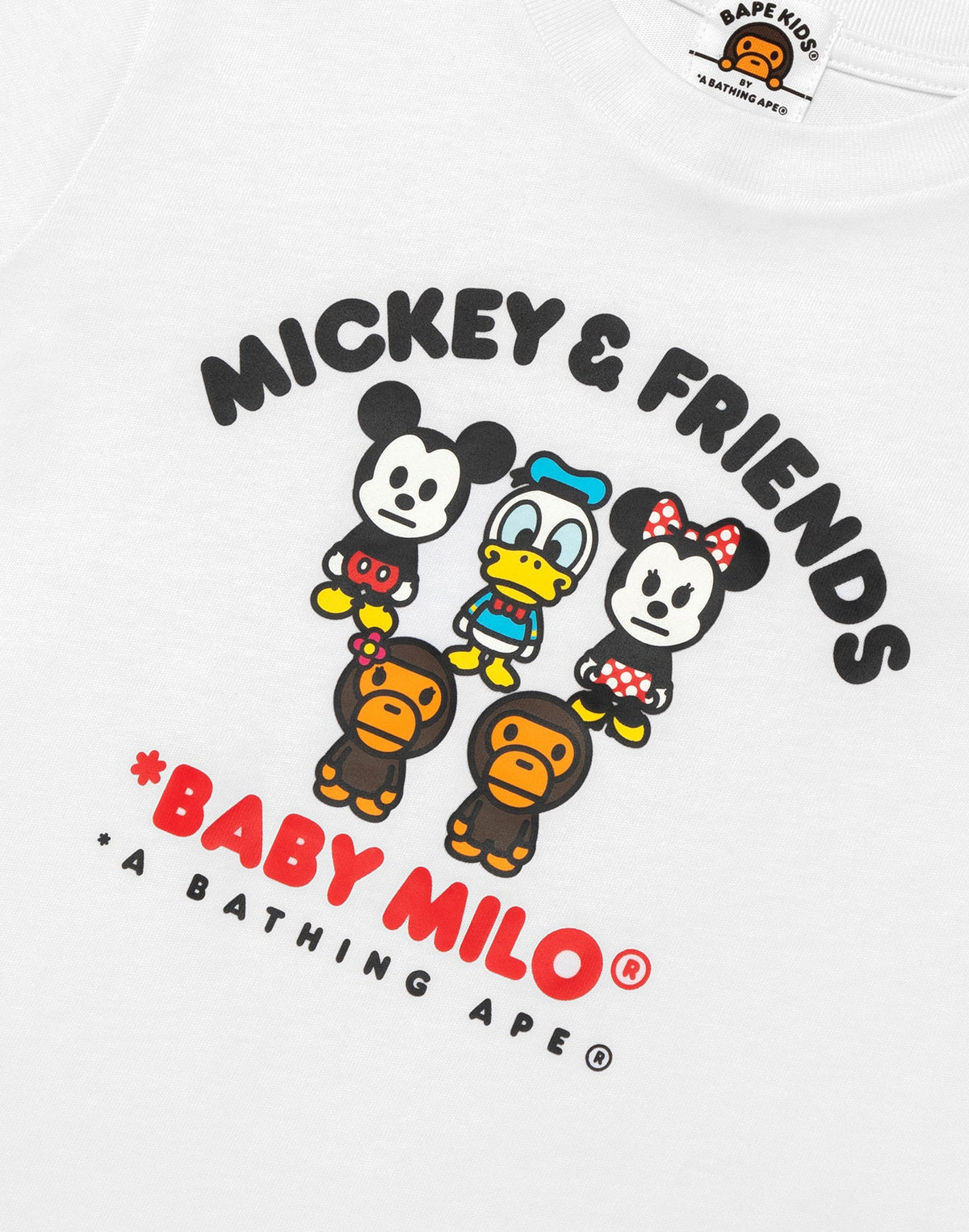 BAPE X DISNEY MICKEY & FRIENDS BABY MILO TEE KIDS
