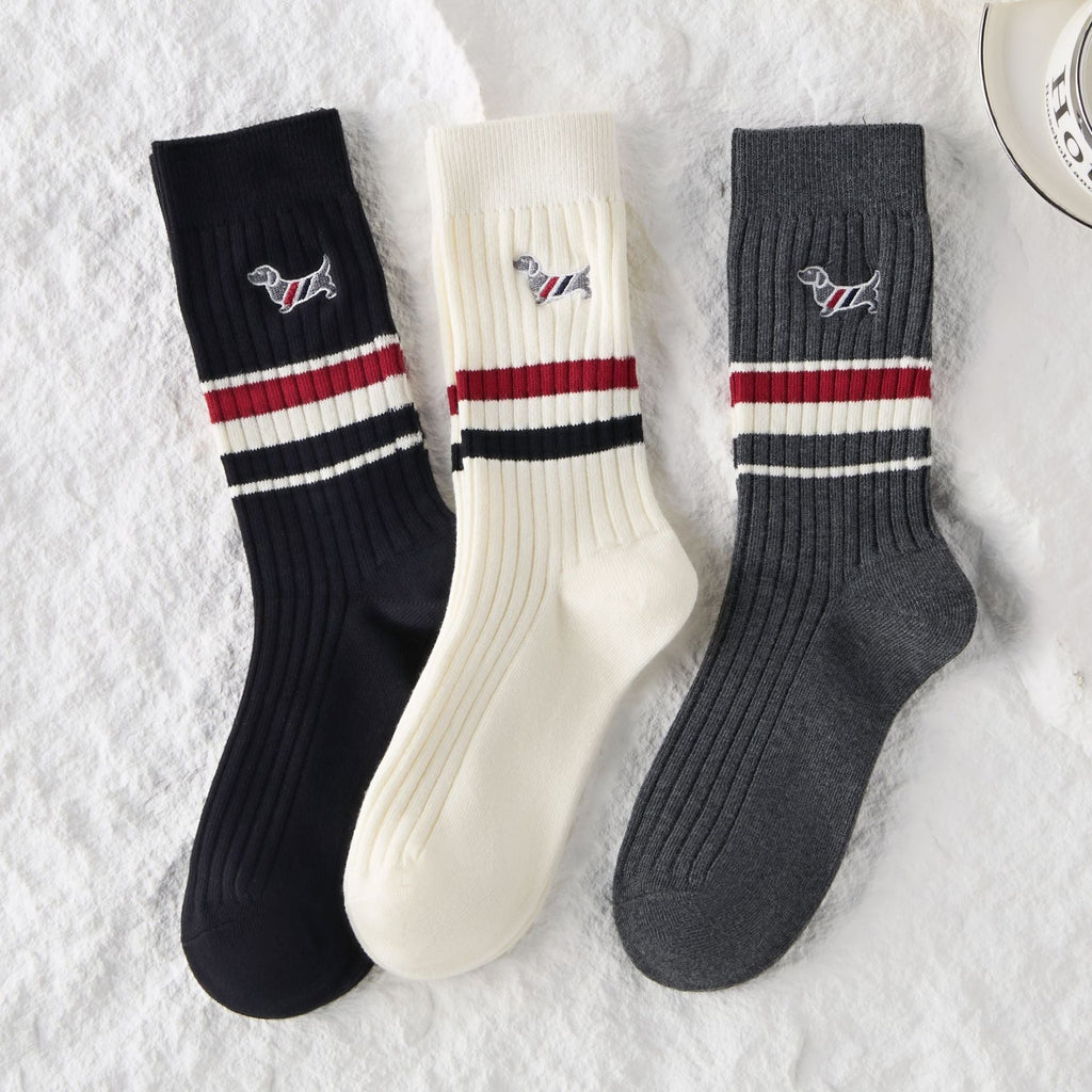 2025SS Dog embroidered socks