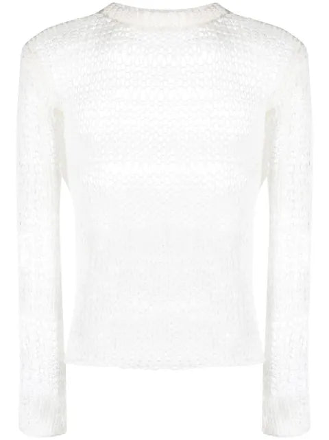 HELIOT EMIL open-knit crew-neck jumper