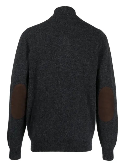 Barbour button-front knitted jumper