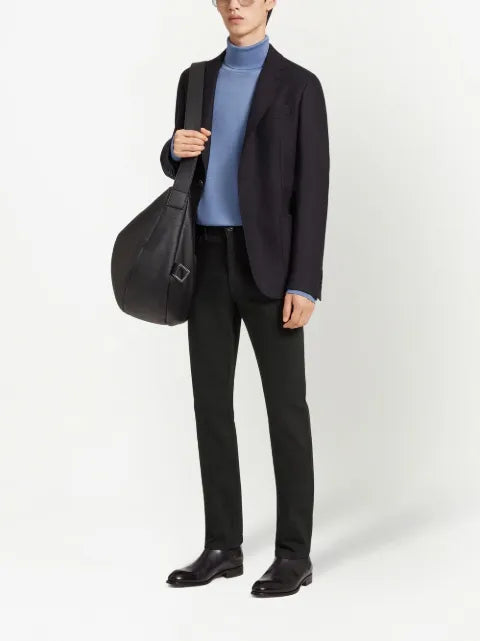 Zegna single-breasted cashmere-wool blazer