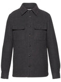 Norwegian Wool long-sleeved wool shirt jacket