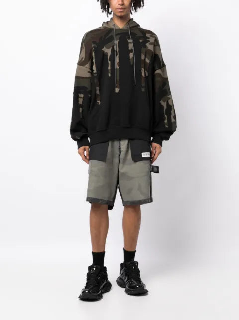 Mostly Heard Rarely Seen Extreme Drip camouflage-pattern cotton hoodie