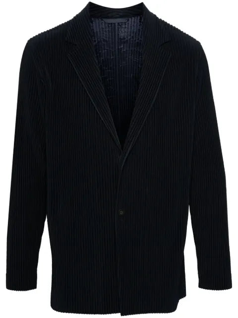 Homme Plissé Issey Miyake single-breasted plissé blazer