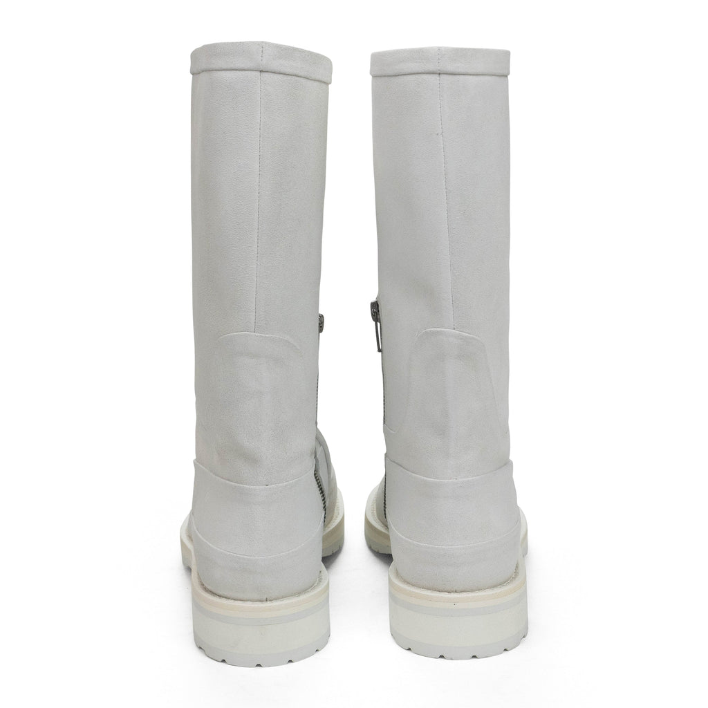 BIANCO WHITE ANKLE BOOTS