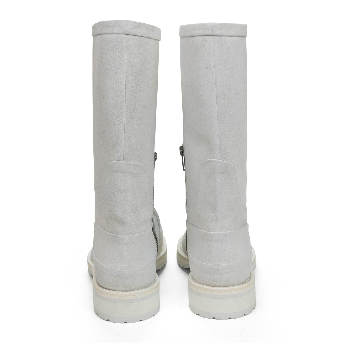 BIANCO WHITE ANKLE BOOTS