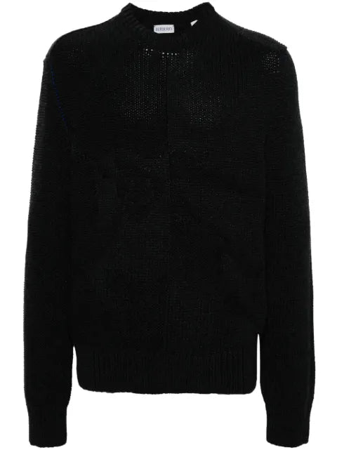 Burberry cashmere sweater in logo jacquard