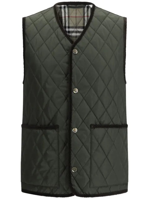 Burberry vest with diamond quilting