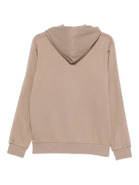 Emporio Armani embroidered-logo hoodie
