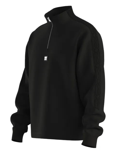 HUGO half-zip panelled sweater