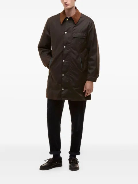 Barbour corduroy-collar jacket