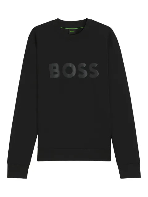 BOSS logo sweatshirt in stretch cotton