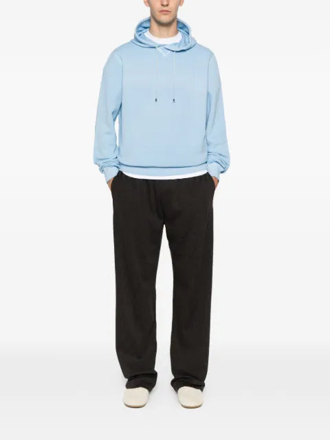 Filippo De Laurentiis drawstring-fastening cotton hoodie