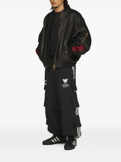 adidas Chavarria leather bomber jacket