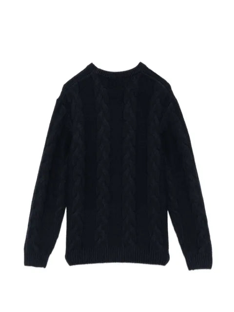 Fred Perry cable knit crew neck sweater