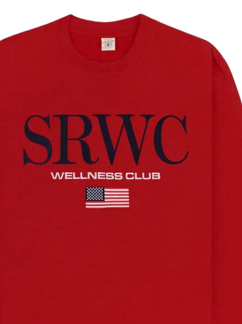 Sporty & Rich embroidered crew-neck sweatshirt