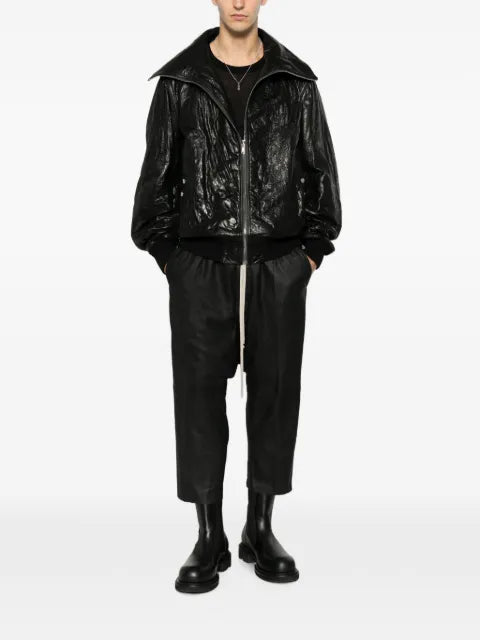 Rick Owens Tower Dracuflight jacket in tumbled lamb