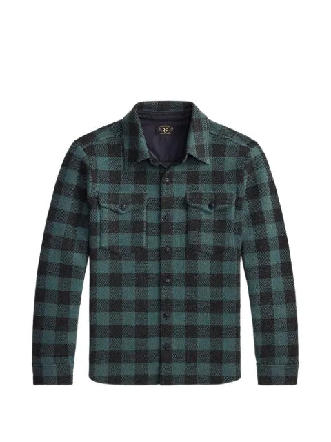Ralph Lauren RRL check-pattern button-down shirt jacket
