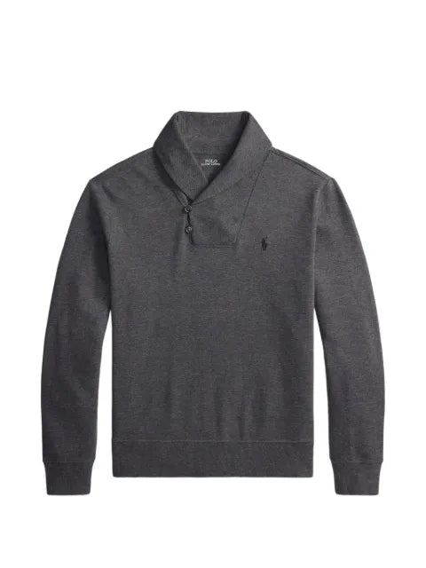 Polo Ralph Lauren shawl-collar embroidered Pony sweater