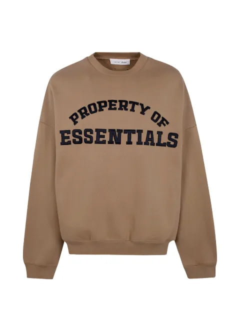 FEAR OF GOD ESSENTIALS logo-embroidery sweatshirt