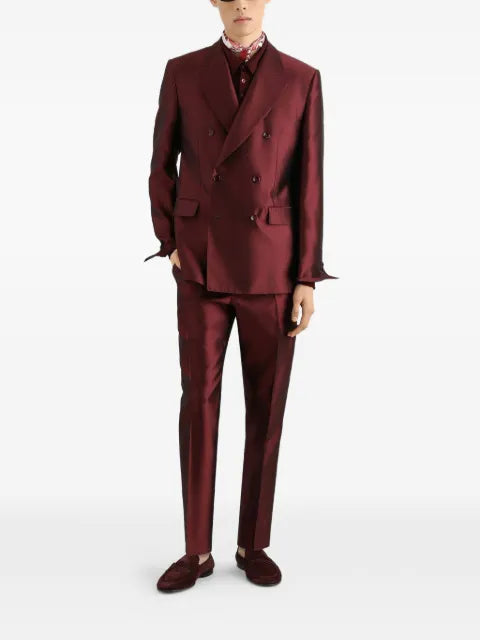 Dolce & Gabbana Sicilia Light double-breasted jacket in shantung silk
