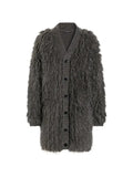 Dolce & Gabbana fur-effect mohair cardigan