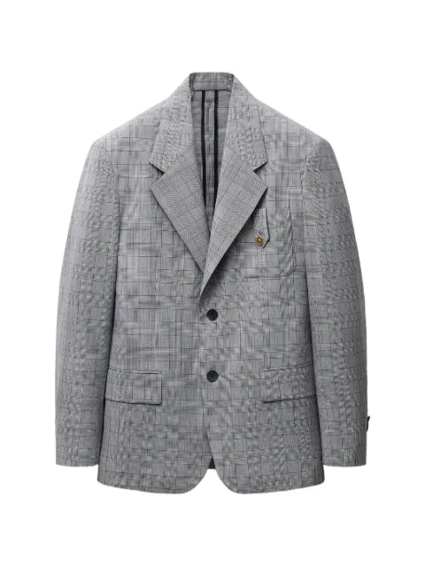 Versace Prince Of Wales wool blazer
