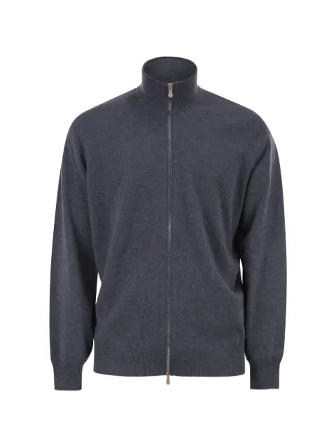 Brunello Cucinelli high-neck zip-up cardigan