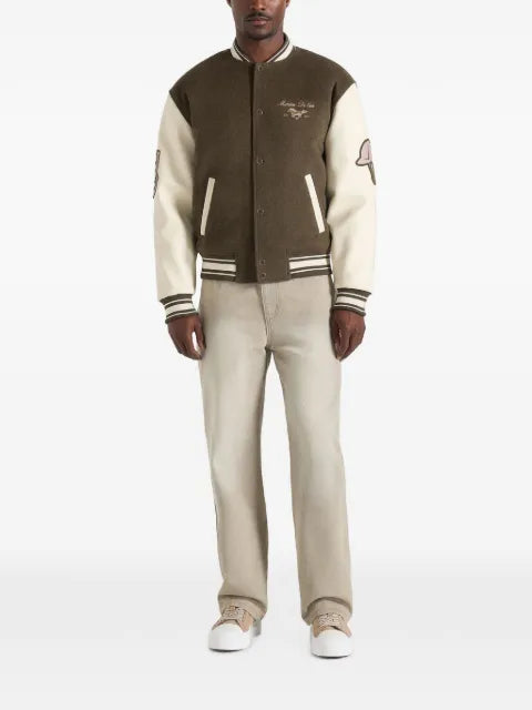 Manière De Voir equestrian wool-blend varsity jacket