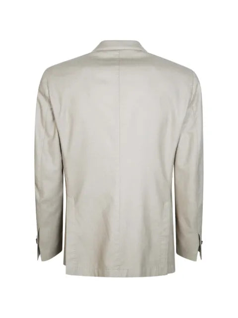Santaniello logo-plaque single-breasted blazer