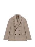RETORI double-breasted peak-lapel blazer