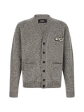 DSQUARED2 logo-patch V-neck cardigan