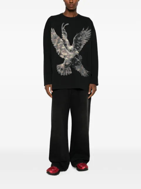 PDF graphic-print long-sleeves sweatshirt
