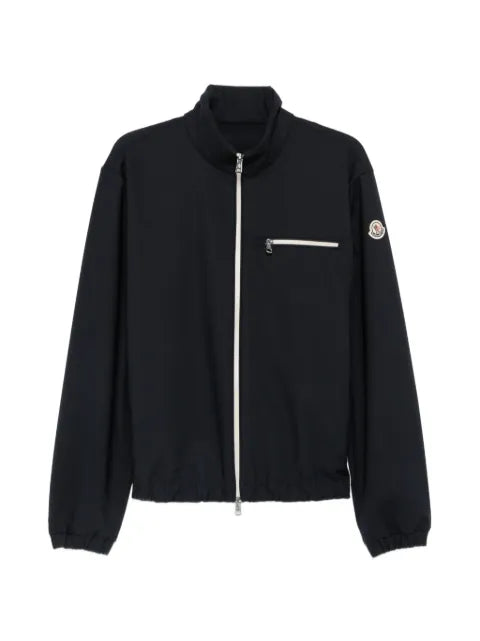Moncler logo-patch zip-up jacket