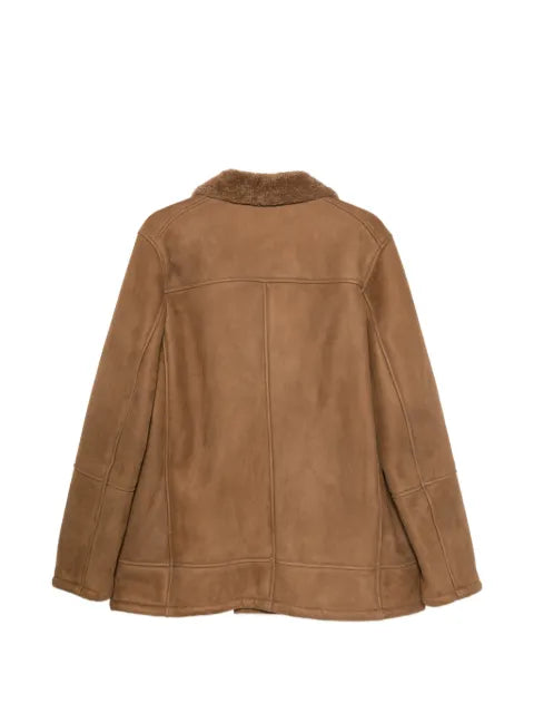 Boglioli double-breasted leather jacket