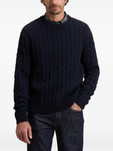 Woolrich cable-knit crew-neck sweater