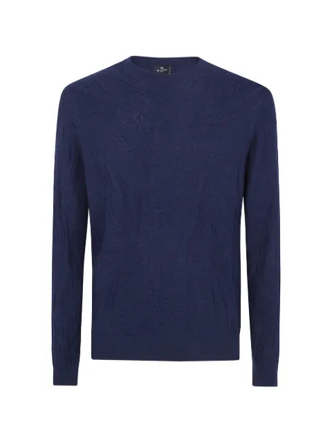 ETRO paisley-jacquard long-sleeve sweater