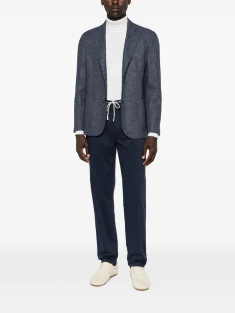 Barba check-pattern blazer