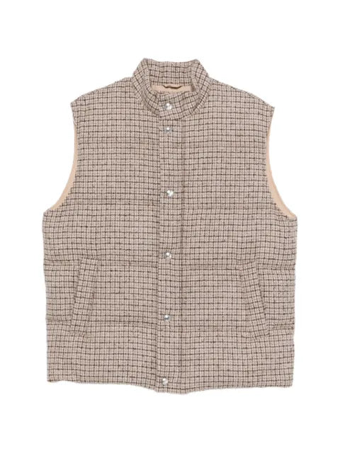 Eleventy check padded gilet