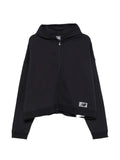 New Balance logo-patch zip-up hoodie