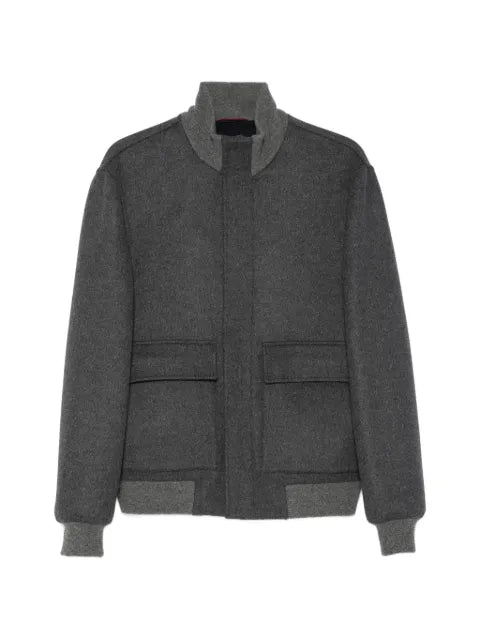 Brunello Cucinelli panelled high-neck jacket