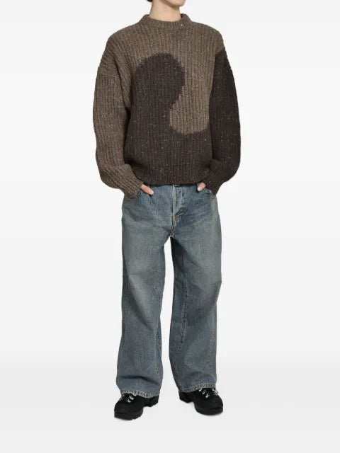 ERL Swirl rib-knit sweater