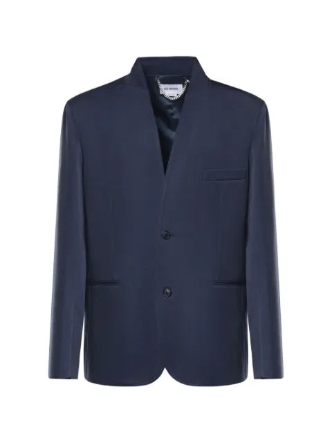 Hed Mayner stand-up collar single-breasted blazer