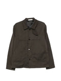 Sunflower button-up throat-latch jacket