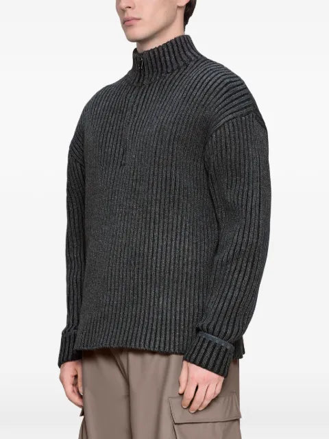 Rains Sapa ribbed half-zip sweater