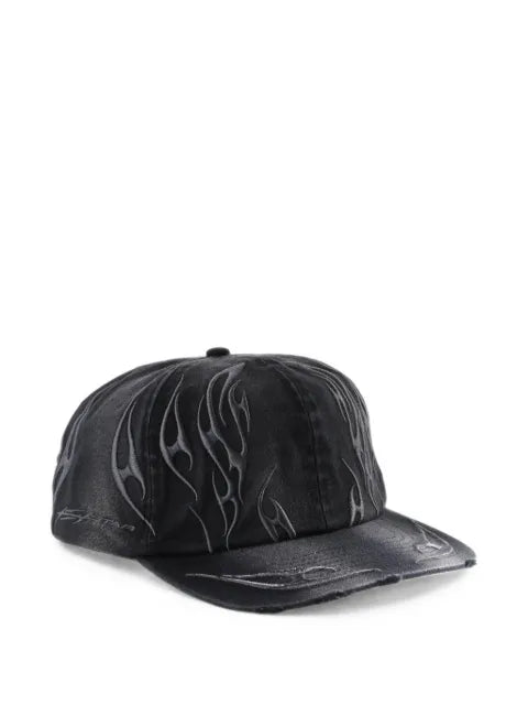 HELLSTAR embroidered distressed baseball cap