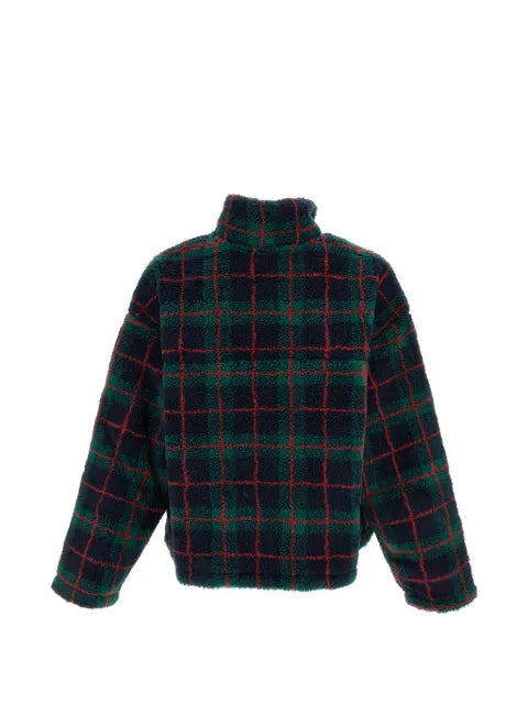 FOUND check-pattern fleece jacket