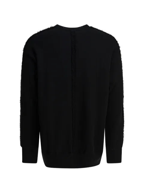 Comme des Garçons Homme Plus raw-edge long-sleeve cotton sweatshirt