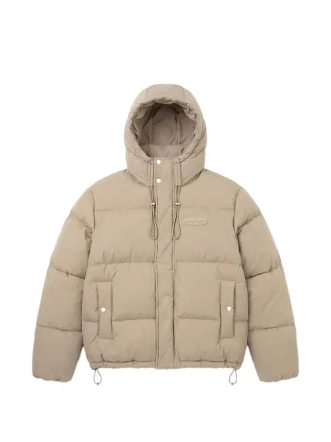 Bram’s Fruit logo-patch hooded puffer jacket