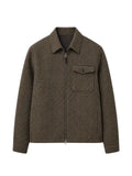 HARTFORD Dandy houndstooth-pattern zip-up jacket